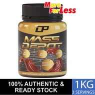 High Protein Mass Gainer - Mass Depot 2.2lbs / 1KG 80G Protein + FREE SHIPPING (Shopee Voucher)