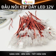 Connector - 12V glued led strip clip, white/transparent led connector, intermediate connector, L-sha