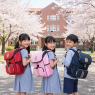 [UnMe] Classic LOGO Ergonomic Schoolbag Spine Protection Primary School Suitable For Schoolbags Abov