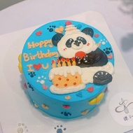 熊貓主題蛋糕 動物蛋糕 繪圖蛋糕 生日蛋糕 客製化蛋糕 鑠甜點