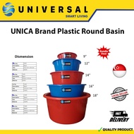 [SG SHOP SELLER] UNICA Brand Plastic Round Basin