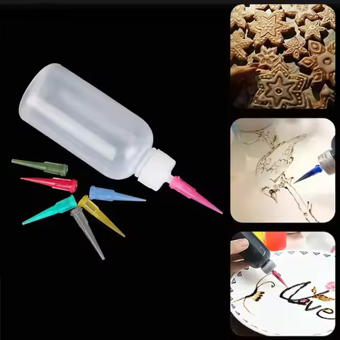 Jam Drawing Pot 50ml with 7 Sharp Mouth Head Kitchen Supplies Jam Pulling Pot Slipping Drawing Plate