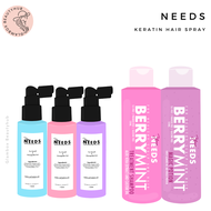 NEEDS KERATIN Hair Spray Serum 120ml // Berry Blast Shampoo &amp; Berry Mint Mask Travel Set // Zaem Tonic Lab // Set Kelemumur // Set Lebatkan Rambut // Tonic Lab