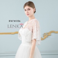 Women's Bolero Wedding Party White Wedding Accessories Bww036