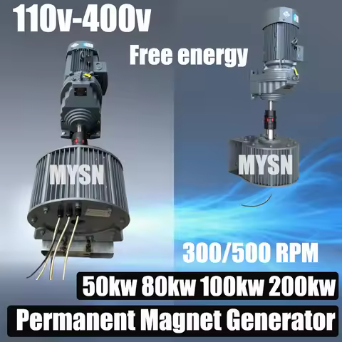 80KW 50KW 400V High Power Generator 220V 100KW Permanent Magnet Generator Low RPM Dynamo For Wind Tu