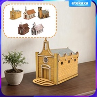 [Etekaxa] 1:72 Scale Architecture Building Model Architecture Scene Wood Landscape Building Material