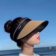 Mũ Cói Rộng Vành Nửa Đầu Che Nắng Chống Tia Uv Jussy Oficial Nón Cói Đi Biển Đi Du Lịch