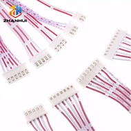 JST XH 2.54mm Pitch Female to Female Flat Ribbon Cable - 2/3/4/5/6/7/8/10/12 Pin 26AWG Red/White Wir