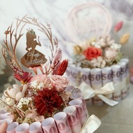 永生花乾燥花有錢花蛋糕