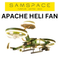 SamSpace Apps Control Helicopter Ceiling Fan with 3 Adjustable