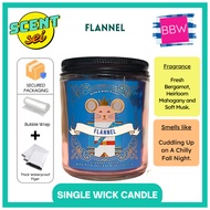 Flannel Bath & Body Work Sale BBW Single Wick Scented Candle 100% Authentic