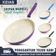 Teflon Color Pan / Frypan Marble Non-Stick Frying Pan with Handle 18CM 20CM Non Stick Pan