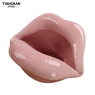 Tianshan Cute Cartoon Lips Shape Ceramic Ashtray Trendy Mouth Home Mini Boyfriend Gift