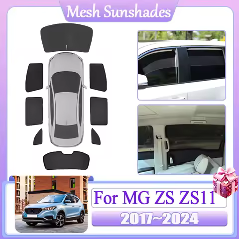 Mesh Sunshade For MG ZS ZS11 EV 2017 2018 2019~2024 Car Magnetic Anti-dirty Cover Coverage Sunscreen