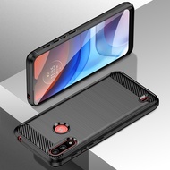 For Motorola Moto E7 Power / E7i Power Ultra Slim Brushed Texture Shockproof Soft TPU Case Cover