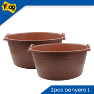 2pcs Industrial Grade Rubberized Plastic Basin Fish Banyera Round LARGE Banyera