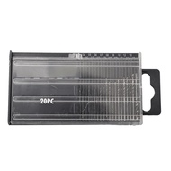 【KMDRESS】20Pcs Set 0.6mm-1.6mm Mini HSS Spiral Drill Bit Set Drill Bits Set