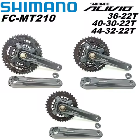 Shimano Alivio MT210 2 Pieces 44-32-22T 40-30-22T 3x9 2x9 Speed MTB Mountain Bike Bicycle Crankset C