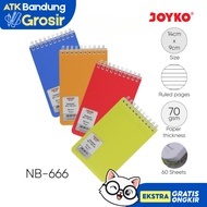 Joyko NB-666 Small Notebook A6 Size Lined Pocket Notebook Ruled Diary Ring