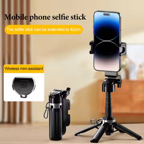 selfie stick tripod with stabilizer 360 rotation holder with remote control cell phone selfie stick 
