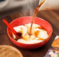 silken tahoo kembang tahu kuah wedang jahe enak hangat nikmat