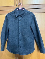 UNIQLO男士深灰色長袖襯衫夾克，S碼，99%新