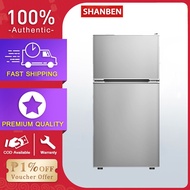 ️ Fast delivery️ SHANBEN Two-door refrigerator 4.8 Cu ft. refrigerator, first-class energy-efficient refrigerator, direct cooling small refrigerator