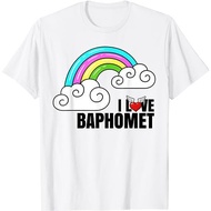 Kaos Baju Pria Wanita I Love Baphomet Shirts  Retro Funny Sarcastic Baphomet T-Shirt
