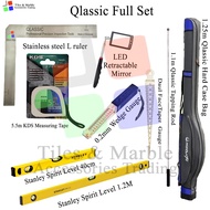 QLASSIC ASSESSMENT TOOLS SET QLASSIC TAPPING ROD QLASSIC BAG STANLEY SPIRIT LEVEL TAPER GAUGE QLASSI