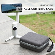 Topdigit Topdigit For Insta360 Flow Set Portable Storage Bag Accessories Tripod / Mobile Phone Clip / Fill Light / Data Line Carry Bag Suede Lining Protective Case