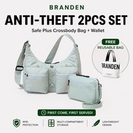 BRANDEN Safe Plus Set | Crossbody Bag + Wallet Bag | RFID Blocking