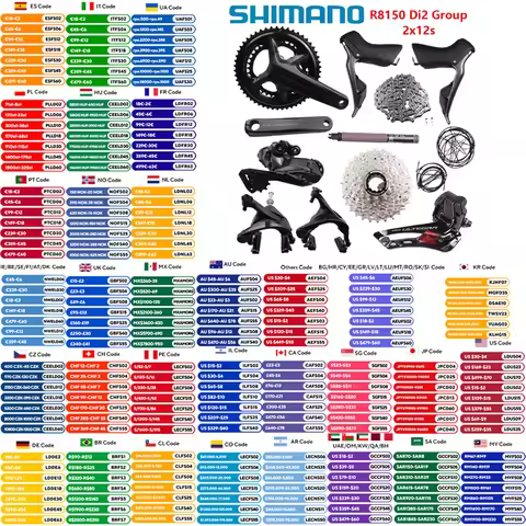 Shimano ULTEGRA Di2 Groupset R8150 2x12s Groupset R8100 Rim Brake R8100 Crankset R8150 FD R8150 RD O