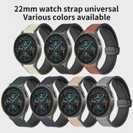 22mm Faux Leather Silicone Strap Compatible With Samsung Galaxy Watch 6/5/4/3, Garmin Watch, For Xiaomi Watch, Smart Watch Strap