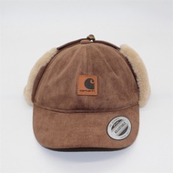 2024 Winter Suede Ear Protection Velvet Baseball Cap Windproof Ear protection