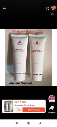 skincare immortal facial scrub