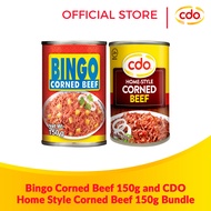 BINGO Corned Beef 150g and CDO Home-Style Corned Beef 150g Bundle