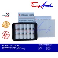 COMBO Filters (Aircon &amp; Air) for Mitsubishi ASX (2010 - 2012) and Outlander (2007 - 2012)