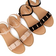 SHOESPLAN [S5] Triple gold sandals