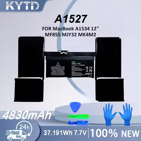 KYTD New Replacement Battery A1527 For A1534 12" MJY32 MK4M2 MF855 A1705 2019 Premium Rechargable Ba