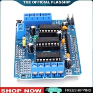 L293D โมดูลไดรเวอร์มอเตอร์4.5-36V การขยายไดรฟ์มอเตอร์4CH บอร์ดสำหรับ Arduino การทดลองทำด้วยตัวเองสำห