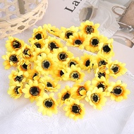 4/6/10CM Sunflower Artificial Flowers Silk Fake Flowers Head For Home Decor Wedding Decoration DIY P