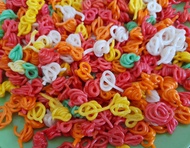 1kg Kerupuk keong gelung mentah murah warna warni aneka macam kiloan balan - Ceria food
