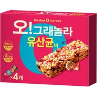 [Market O]Oh Granola Berry Yogurt Lactobacillus Energy Bar 35g x 4