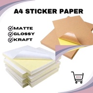 Matte Label Sticker Paper A4 Brown kraft paper 175GSM Samson Paper For Labels & 20 Sheets