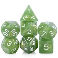1 set of 7 pcs dice multi-sided DND dice table game accessories D4/D6/D8/D10/D12/D20