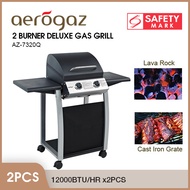 Aerogaz 2 Burner Deluxe Gas Grill AZ-7320Q