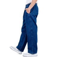 Gizmo - Baggy Pants Relaxed Jeans Baggy Pants Elastic Waistband Oversize Denim Biowash Denim Jeans