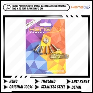 Flat Spiral Pattern Probolt Bolt M5 5 x 20 Thread 8 Length 2 Cm Heng Stainless ThaiOriginal