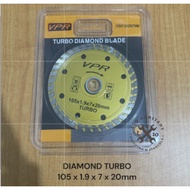 MATA Diamond Turbo VPR Ceramic Cutting Blade/ DW Turbo Diamond Blade TURBO 105x1.9x7x20mm
