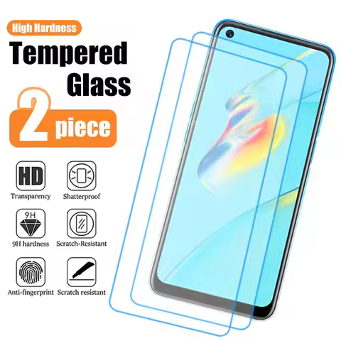 2PCS Full Screen Cover Tempered Glass Protective on OPPO A74 A54 A72 5G A9 A5 20Screen Protector for
